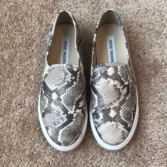 Steve Madden Shoes - Steve Madden Snakeskin Slip Ons